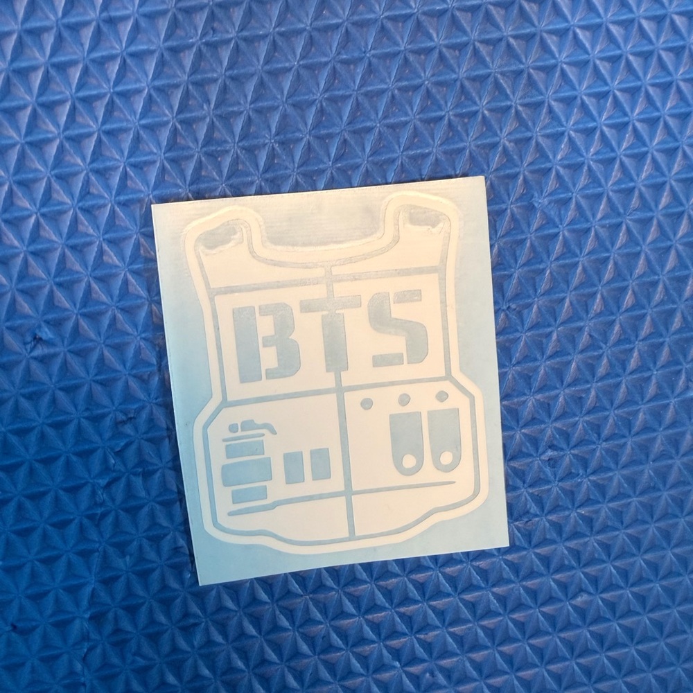 BTS White Decal Sticker